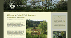 Desktop Screenshot of naturalpathsanctuary.org