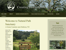 Tablet Screenshot of naturalpathsanctuary.org